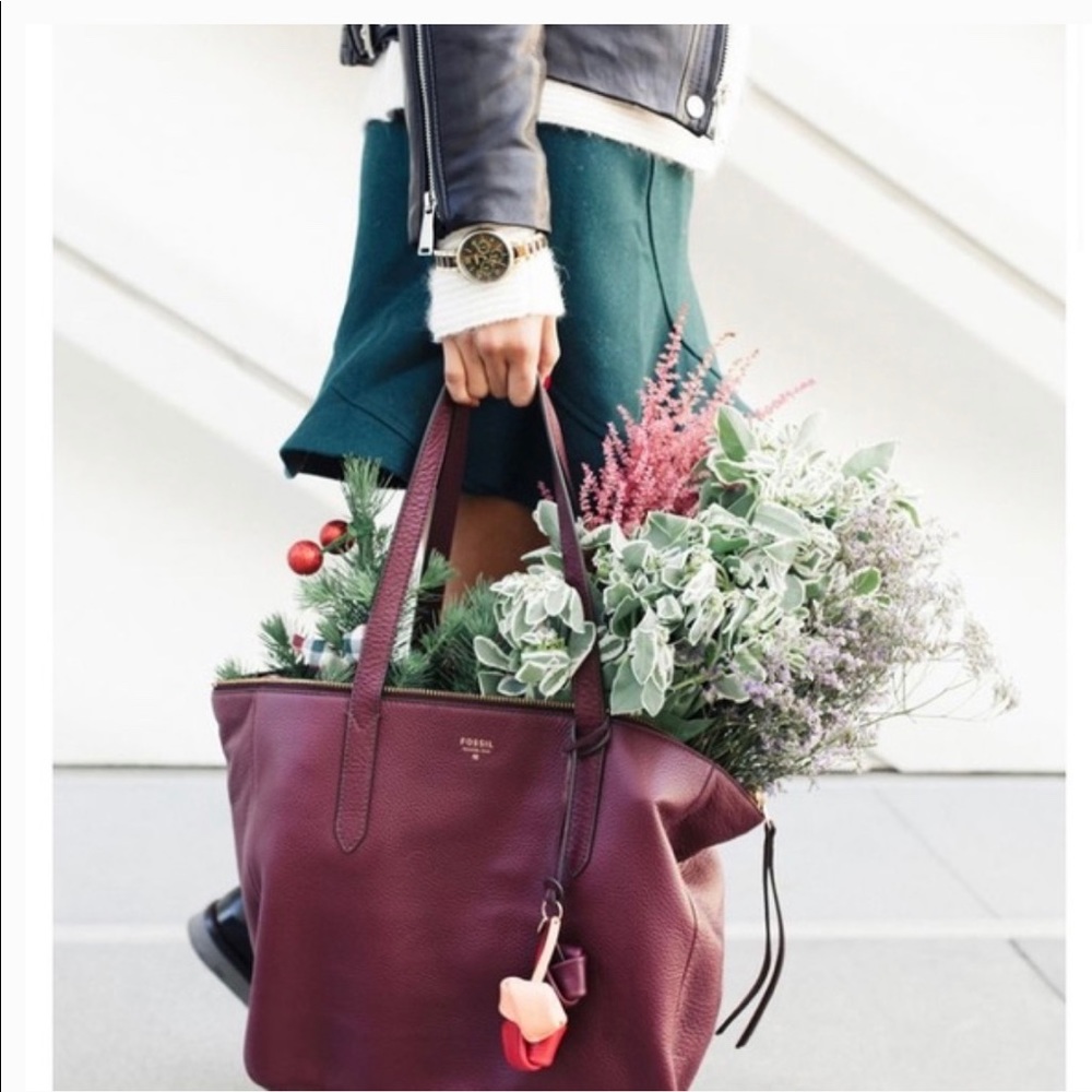 Fossil Tote Wine (NWOT)